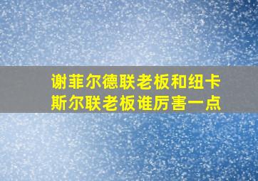 谢菲尔德联老板和纽卡斯尔联老板谁厉害一点