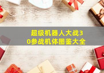 超级机器人大战30参战机体图鉴大全