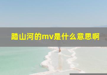 踏山河的mv是什么意思啊