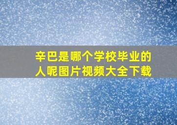 辛巴是哪个学校毕业的人呢图片视频大全下载