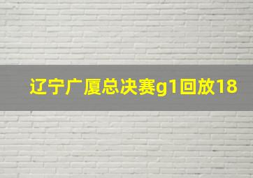 辽宁广厦总决赛g1回放18