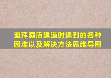 迪拜酒店建造时遇到的各种困难以及解决方法思维导图