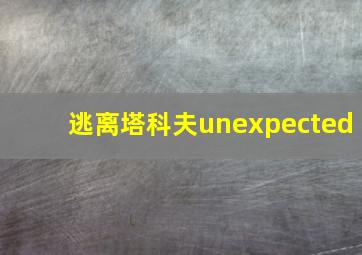 逃离塔科夫unexpected