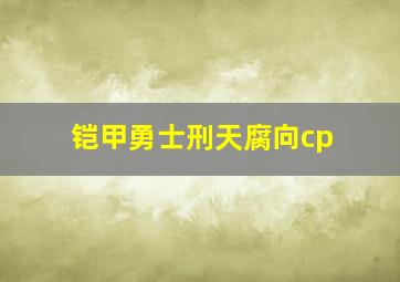 铠甲勇士刑天腐向cp