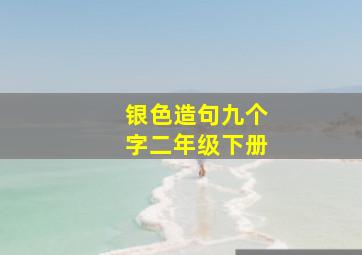 银色造句九个字二年级下册