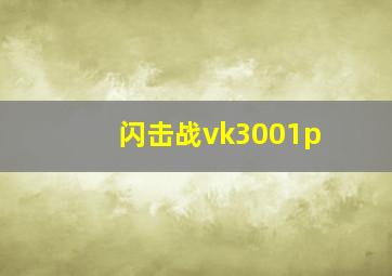 闪击战vk3001p