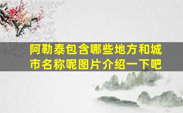 阿勒泰包含哪些地方和城市名称呢图片介绍一下吧