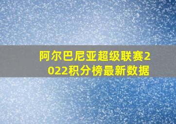 阿尔巴尼亚超级联赛2022积分榜最新数据