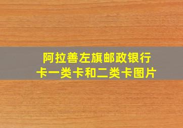 阿拉善左旗邮政银行卡一类卡和二类卡图片