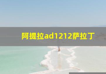 阿提拉ad1212萨拉丁