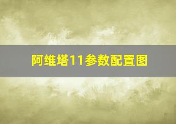 阿维塔11参数配置图