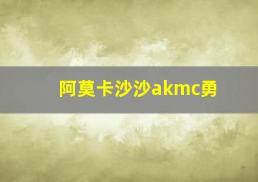 阿莫卡沙沙akmc勇