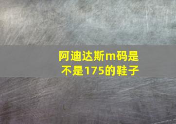 阿迪达斯m码是不是175的鞋子