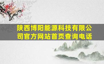 陕西博阳能源科技有限公司官方网站首页查询电话