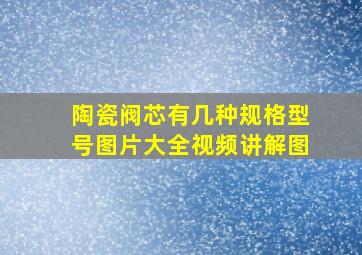 陶瓷阀芯有几种规格型号图片大全视频讲解图