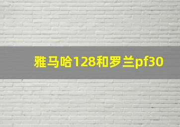 雅马哈128和罗兰pf30