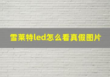 雪莱特led怎么看真假图片