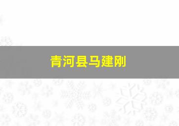 青河县马建刚