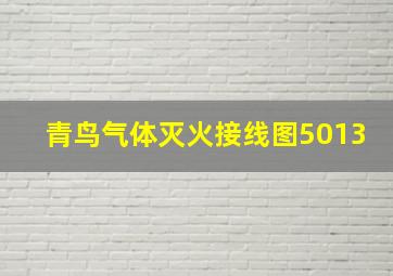 青鸟气体灭火接线图5013