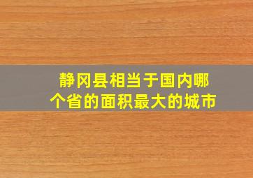 静冈县相当于国内哪个省的面积最大的城市