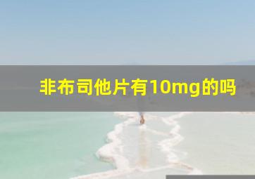 非布司他片有10mg的吗