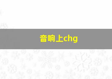 音响上chg