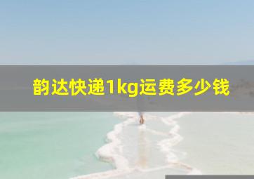 韵达快递1kg运费多少钱