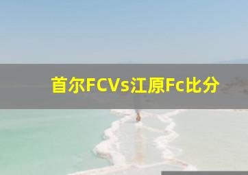 首尔FCVs江原Fc比分