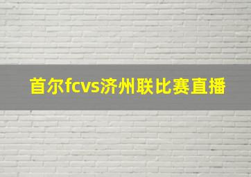 首尔fcvs济州联比赛直播