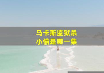 马卡斯监狱杀小偷是哪一集