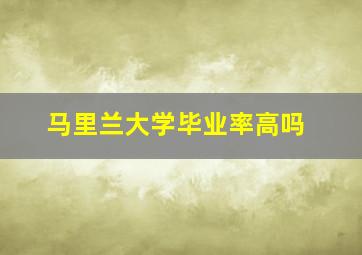 马里兰大学毕业率高吗