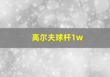 高尔夫球杆1w