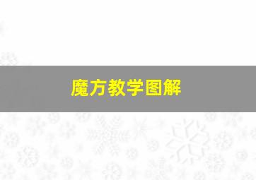 魔方教学图解