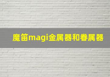 魔笛magi金属器和眷属器