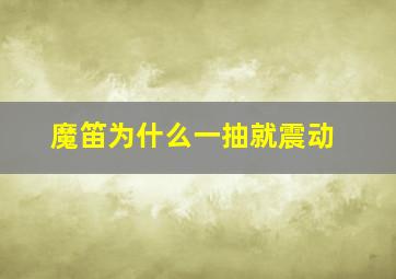 魔笛为什么一抽就震动