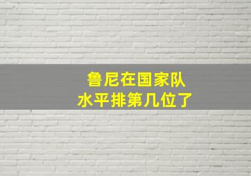 鲁尼在国家队水平排第几位了