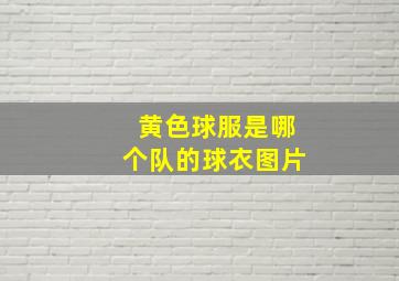 黄色球服是哪个队的球衣图片