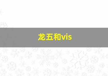 龙五和vis